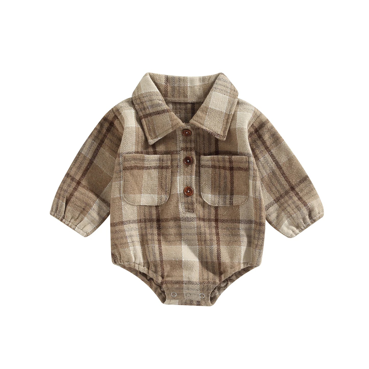 Vintage Plaid Pattern Bodysuit