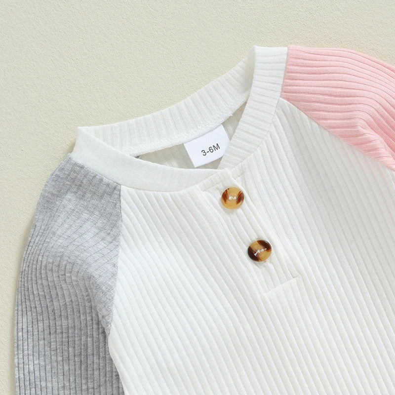 2 Piece Colorful Autumn Outfit