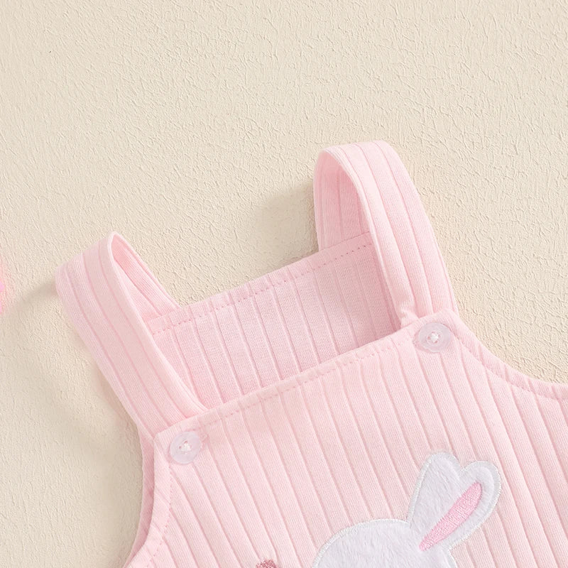 Easter Bunny Embroidered Romper