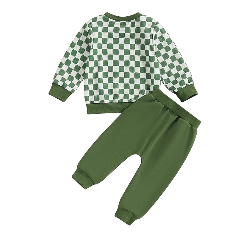 2 Piece Plaid Outfit