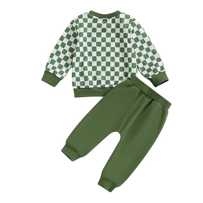 2 Piece Plaid Outfit