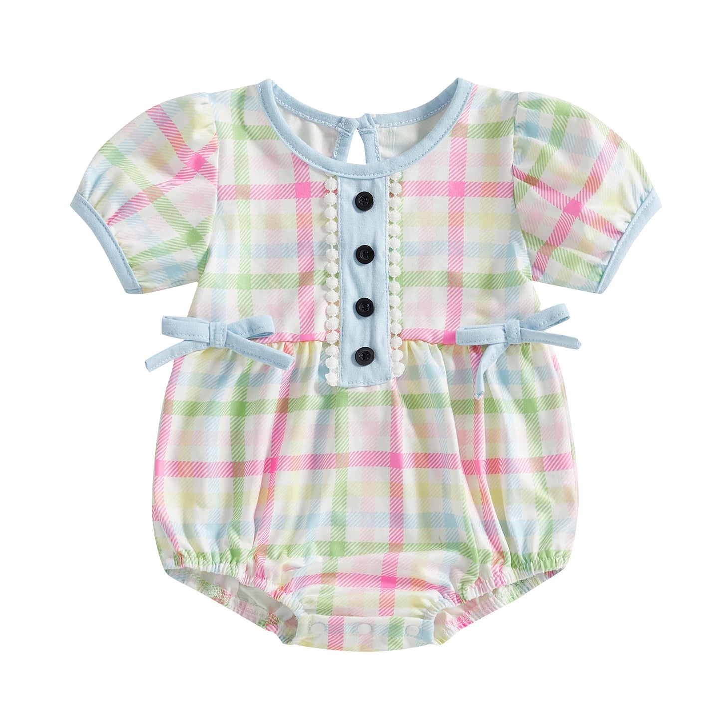 Combinaison décontractée à carreaux 