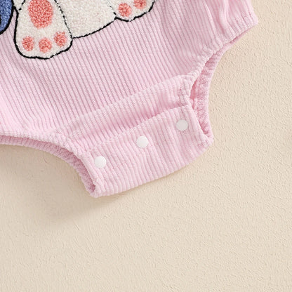 Body brodé lapin de Pâques