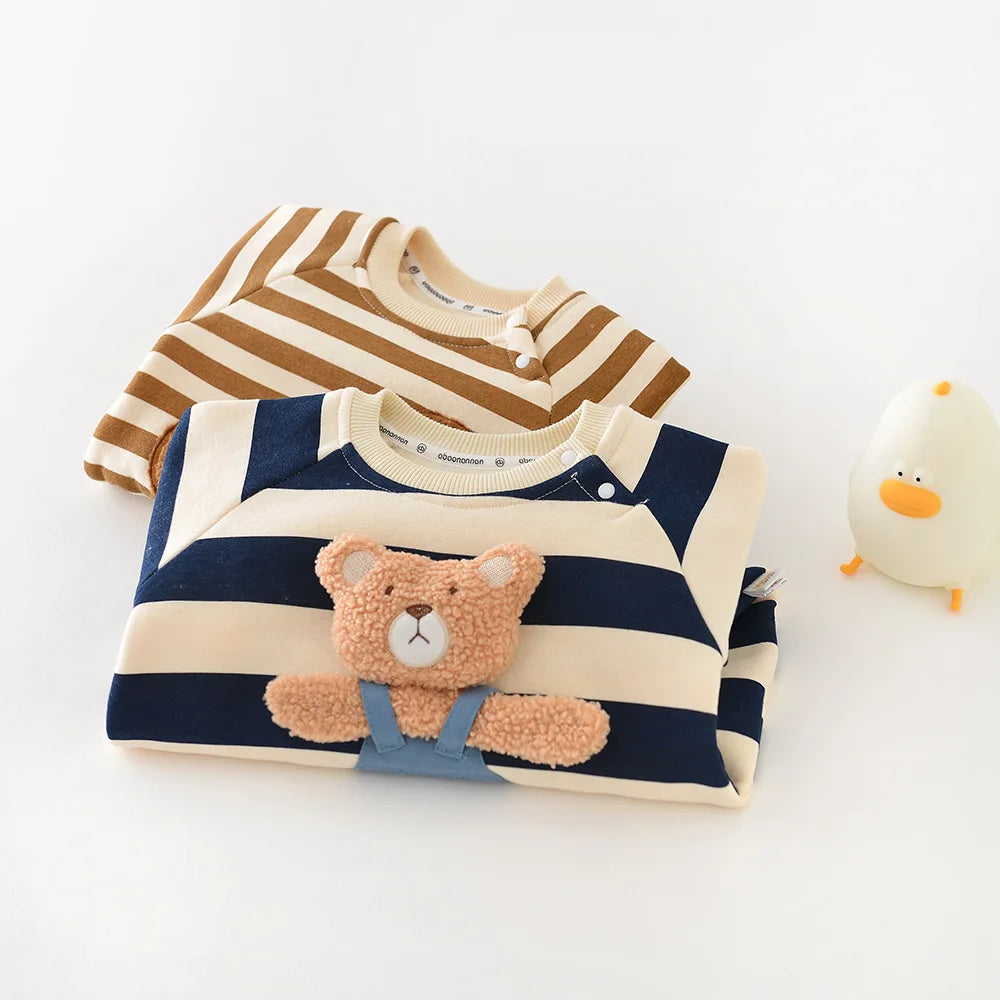Embroidered Baby Bear Jumpsuit