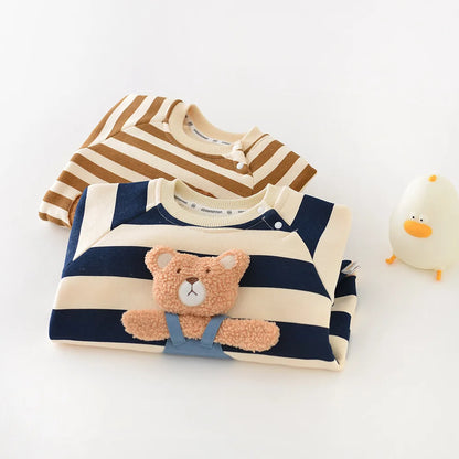 Embroidered Baby Bear Jumpsuit
