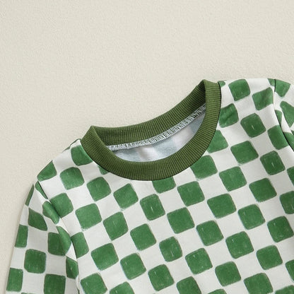 2 Piece Plaid Outfit