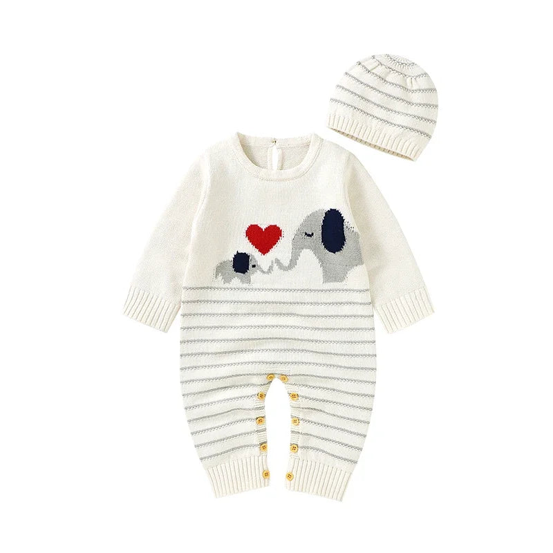 2 Piece Cartoon Elephant Onesies