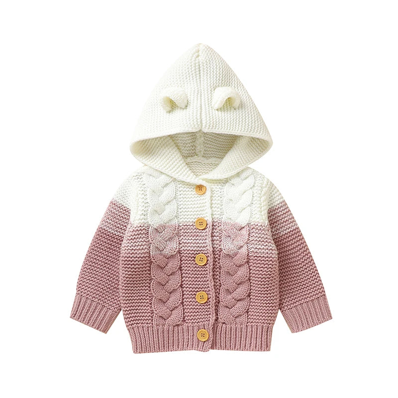 Hooded Knitted Autumn Sweater