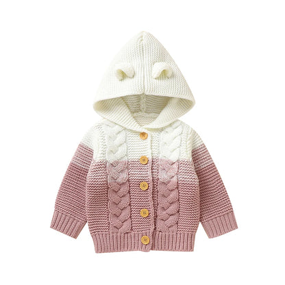 Hooded Knitted Autumn Sweater