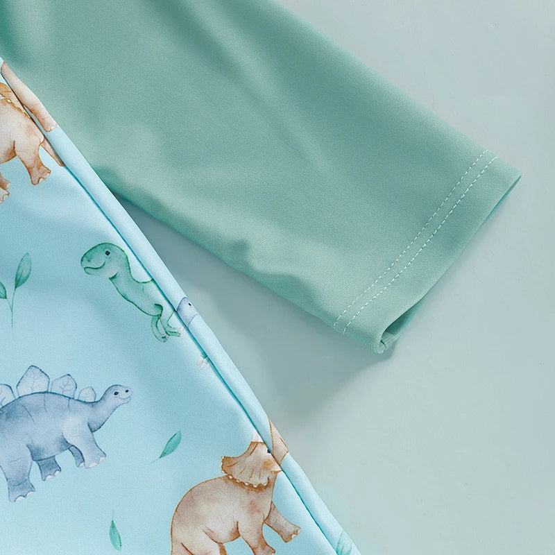 2 Piece Floral Fauna Rush Guard Swimwear