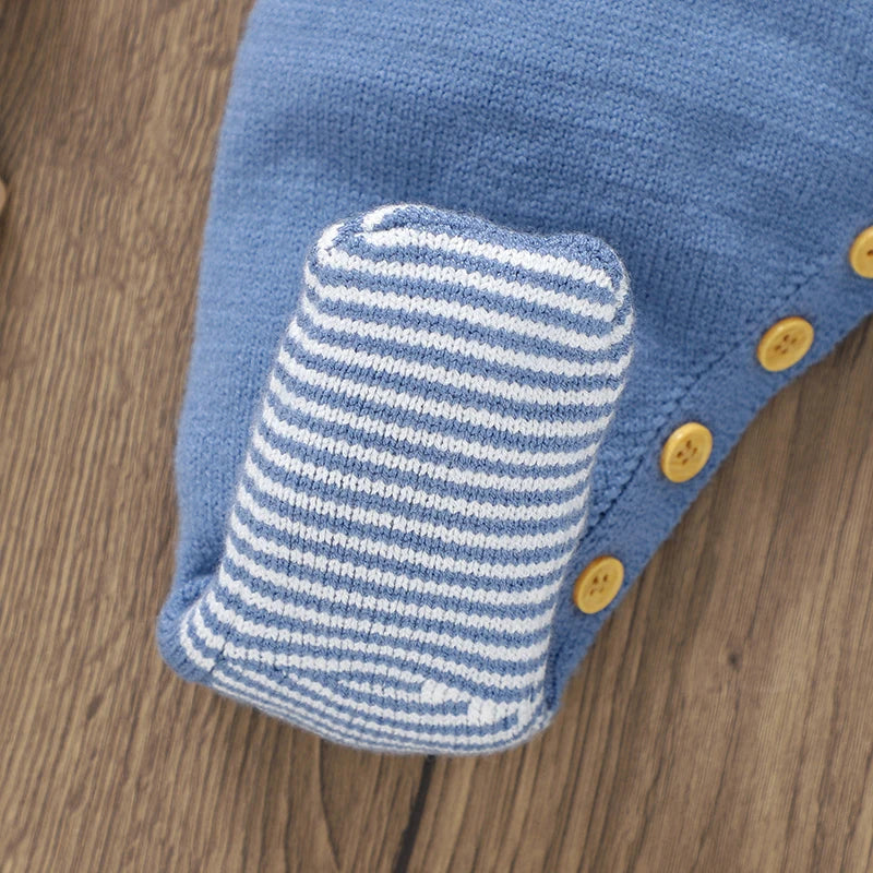 Striped Horse Knitted Jumpsuit