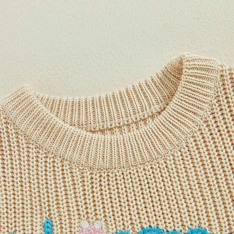 Pull brodé Joyeuses Pâques