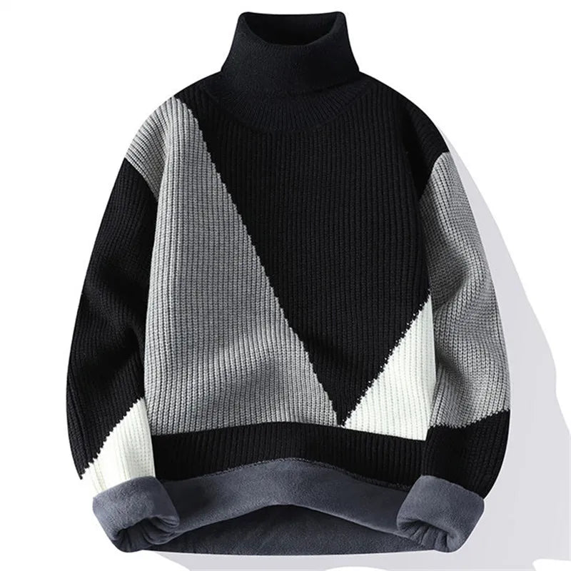 Turtleneck Sweater Fleece Pullovers