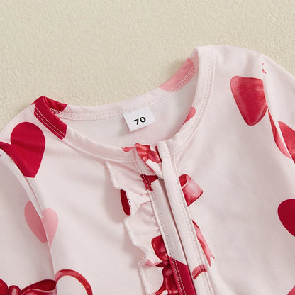2 Piece Bow Heart Jump Suit