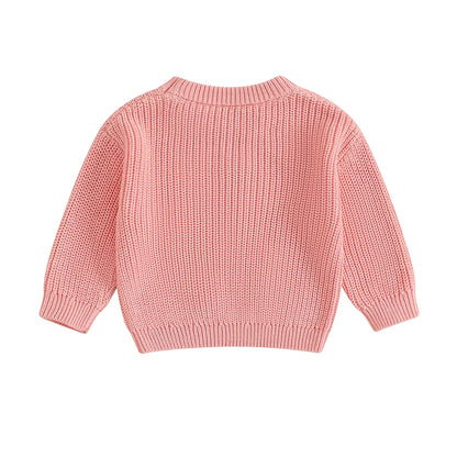 Embroidery Sweaters Long Sleeve