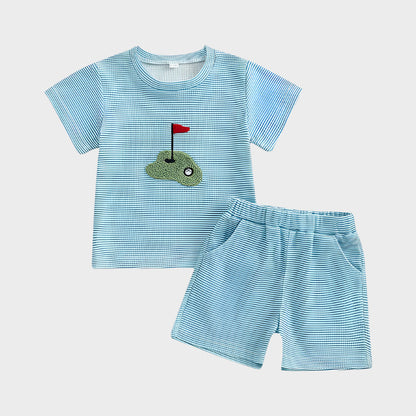 Ensemble de golf brodé 2 pièces 