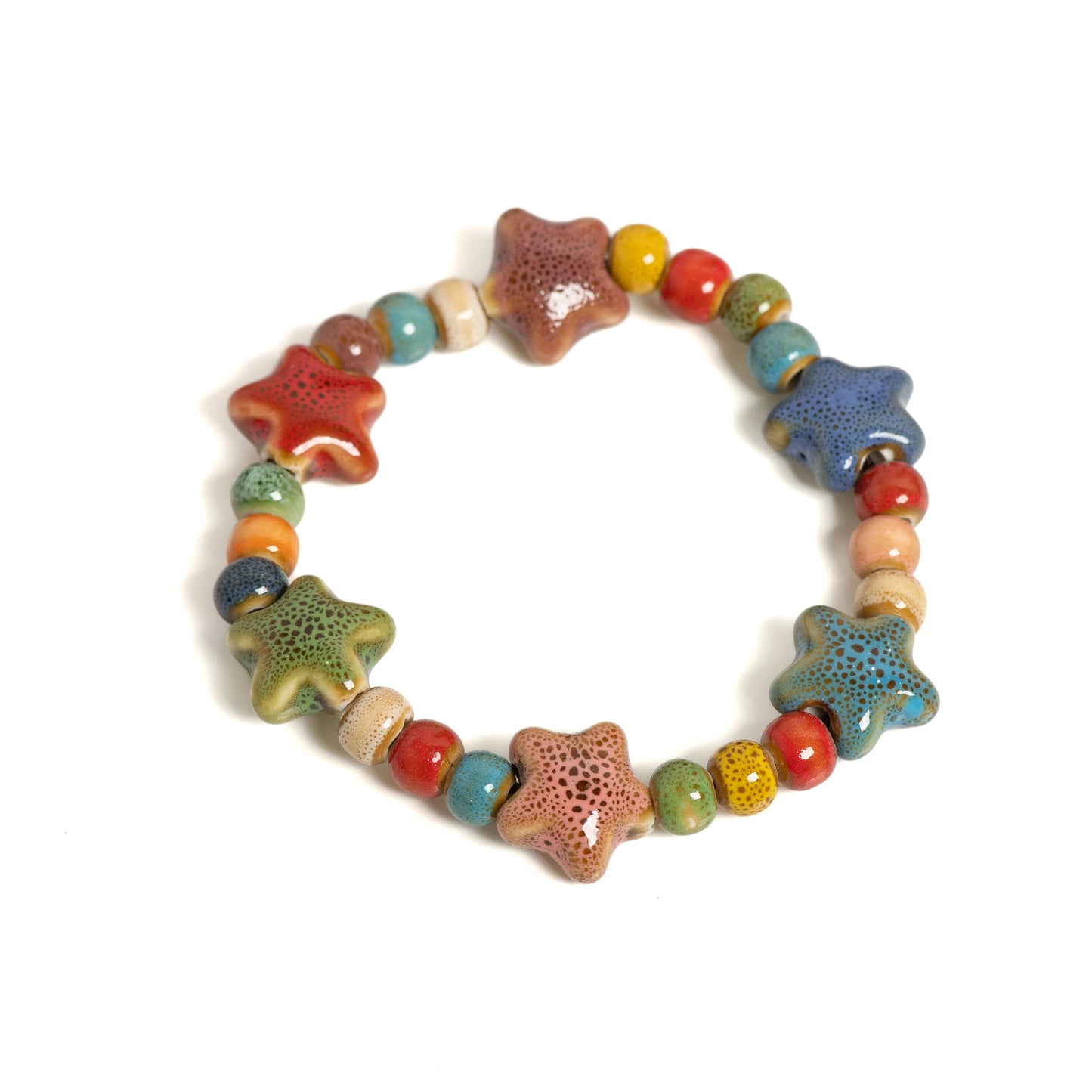 Star Ceramic Beaded Bracelet