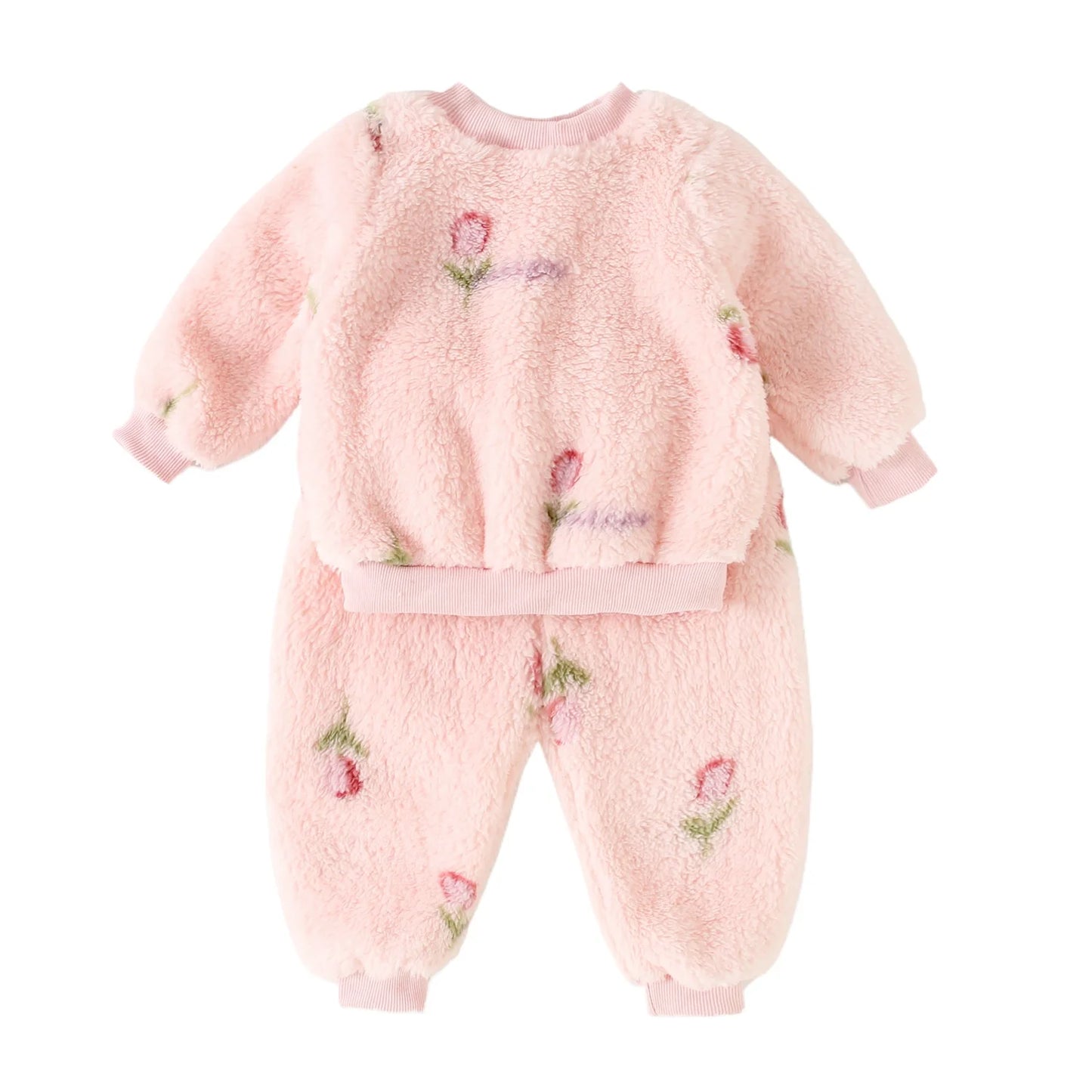 2 Piece Fluffy Winter Fleece Set