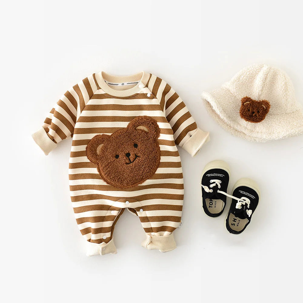 Embroidered Baby Bear Jumpsuit
