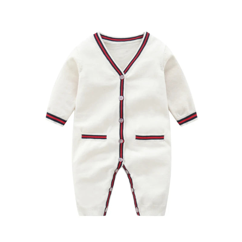 V-neck Knitted Jumpsuit