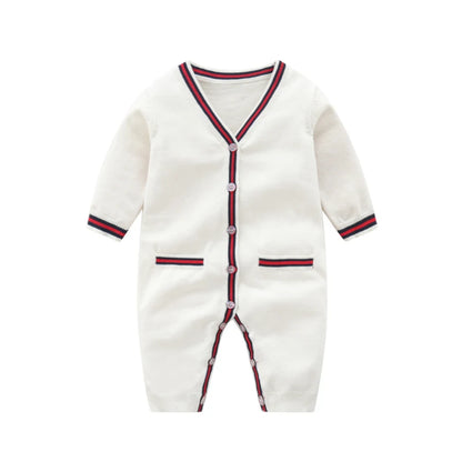 V-neck Knitted Jumpsuit