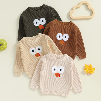 Embroidery Sweaters Long Sleeve O Neck
