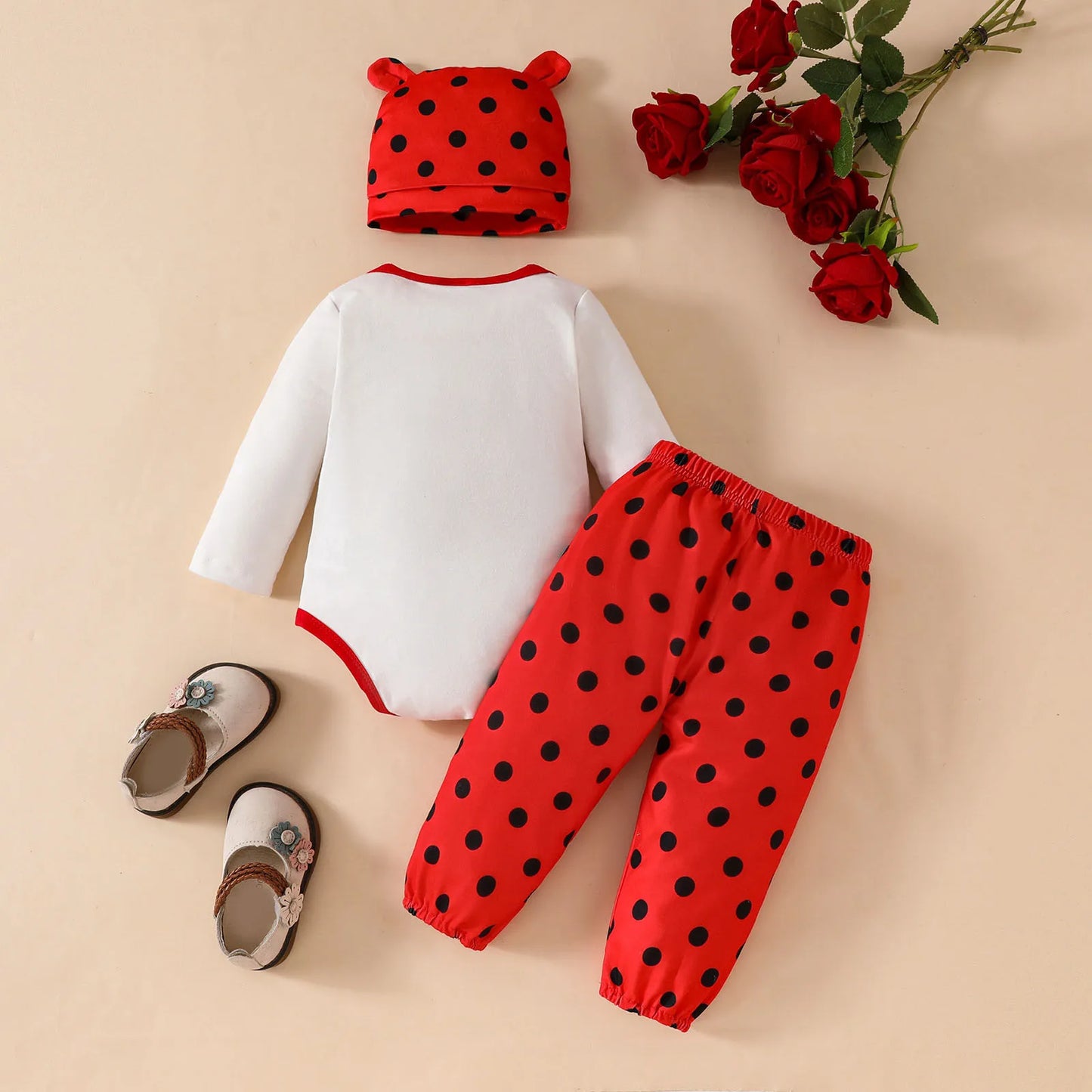 3 Piece Polka Dots Suit