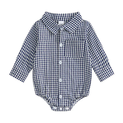 Plaid Collar Bodysuit