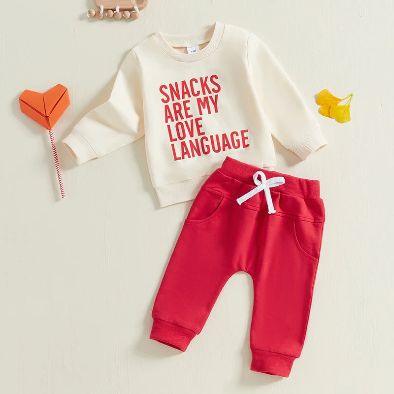2 Piece Love Snacks Outfit