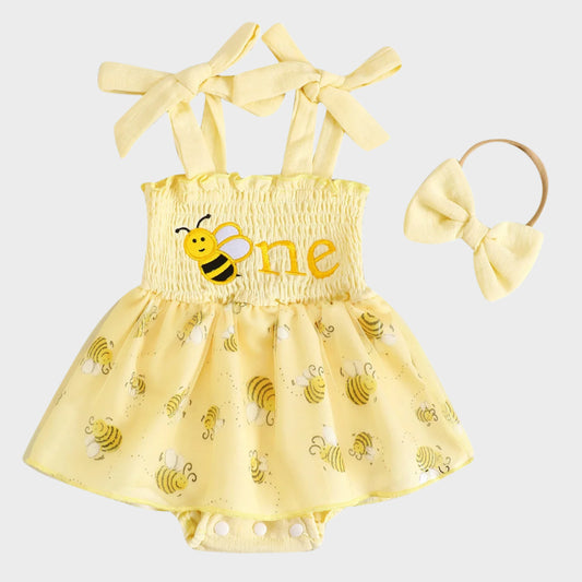 Floral & Fauna Romper Dress