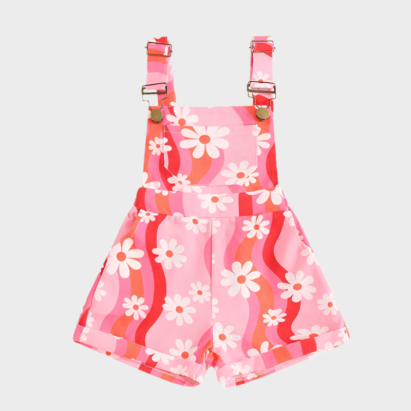 Combinaison sans manches à imprimé marguerites florales 