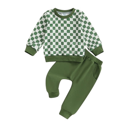 2 Piece Plaid Outfit