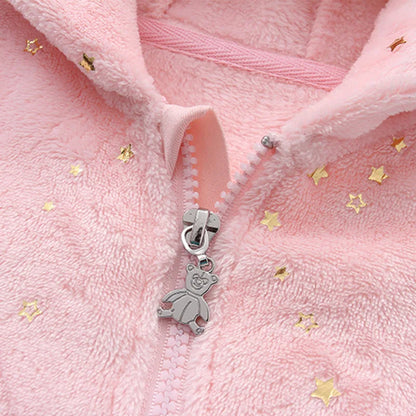 Fleece Warm Thicker Hooded Jumpsuits