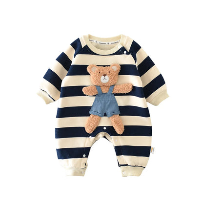 Embroidered Baby Bear Jumpsuit