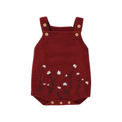 Floral Sleeveless Knitwear