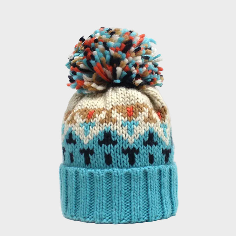 Geometric Thicken Knitted Hat