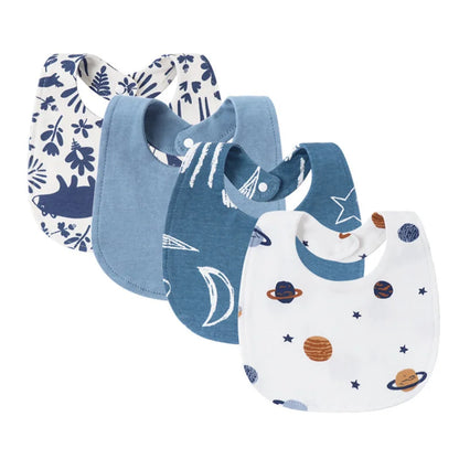 4 Pack Floral Bibs