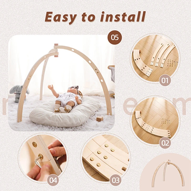 Wooden Baby Play Gym