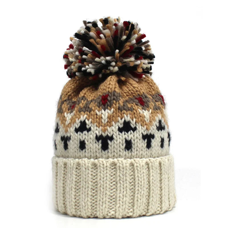 Geometric Thicken Knitted Hat