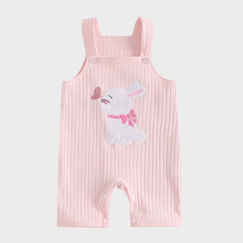 Easter Bunny Embroidered Romper