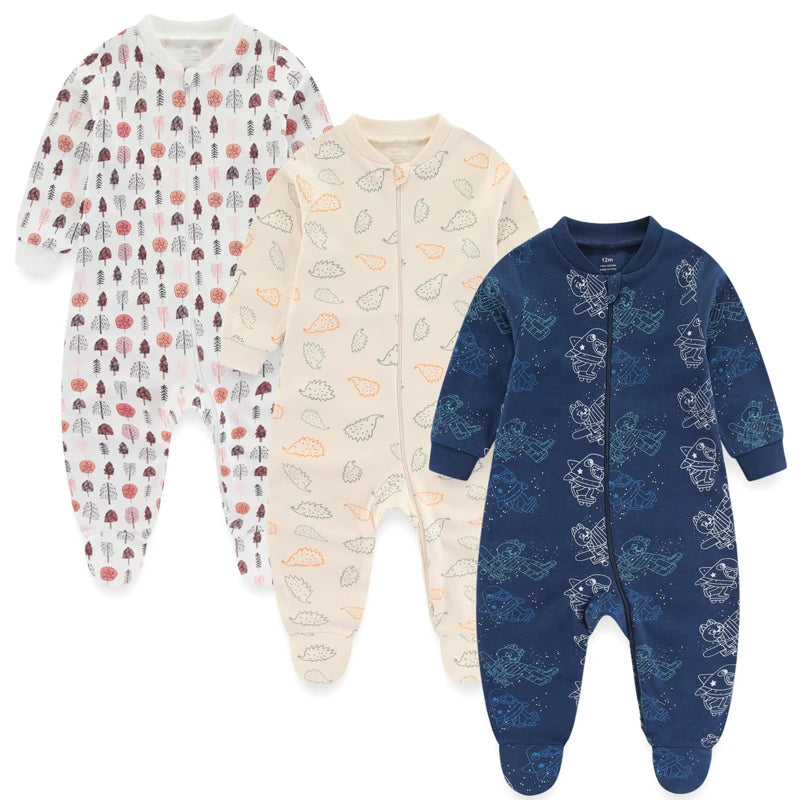3 Pack kiddiezoom™ Long Sleeve Jumpsuits