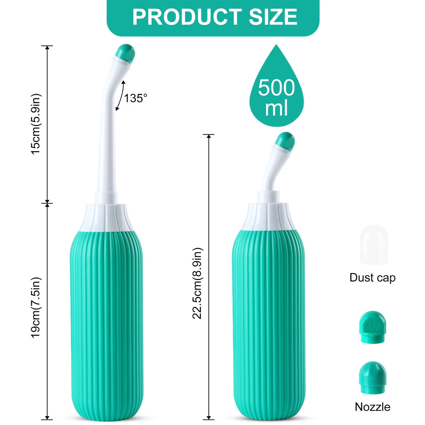 Bidet portatif avec pulvérisateur pour voyage et nettoyage