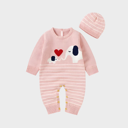 2 Piece Cartoon Elephant Onesies