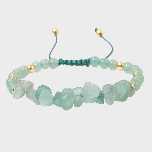 Green Aventurines Gravel Bracelets