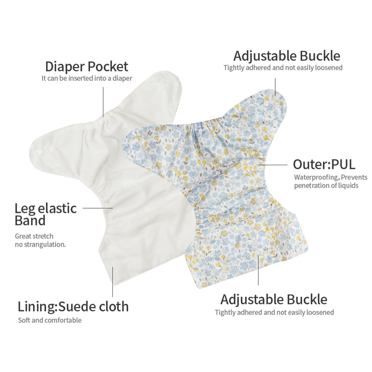 3 Pack Nursery Cloth Diapers