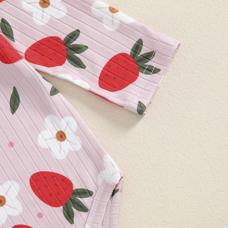 2 Piece Floral Ruffled Suit