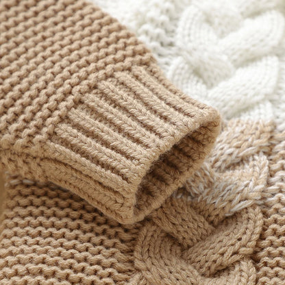 Hooded Knitted Autumn Sweater