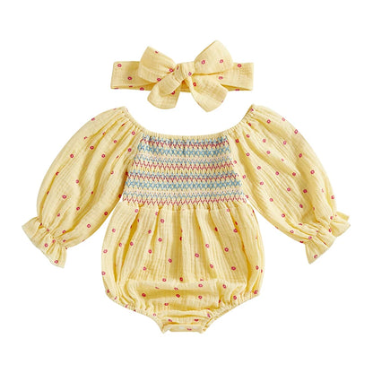 Long Puff Sleeve Floral