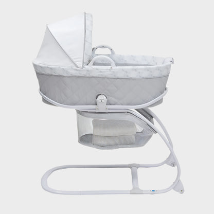 2 In 1 Baby Rocking Bed With Toy Rack