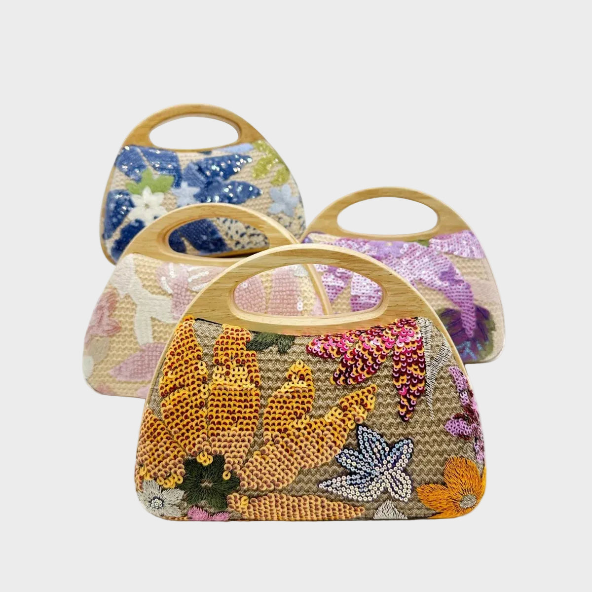 Embroidered Vintage Clutch Bag